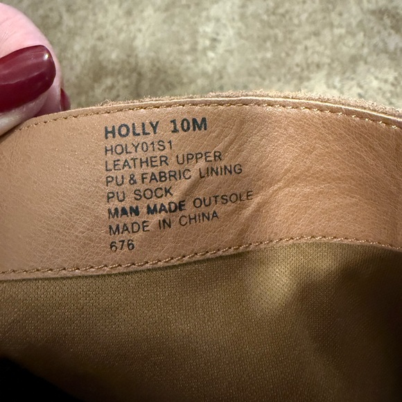 Size 10 Brown Swede leather riding boots - Picture 9 of 9